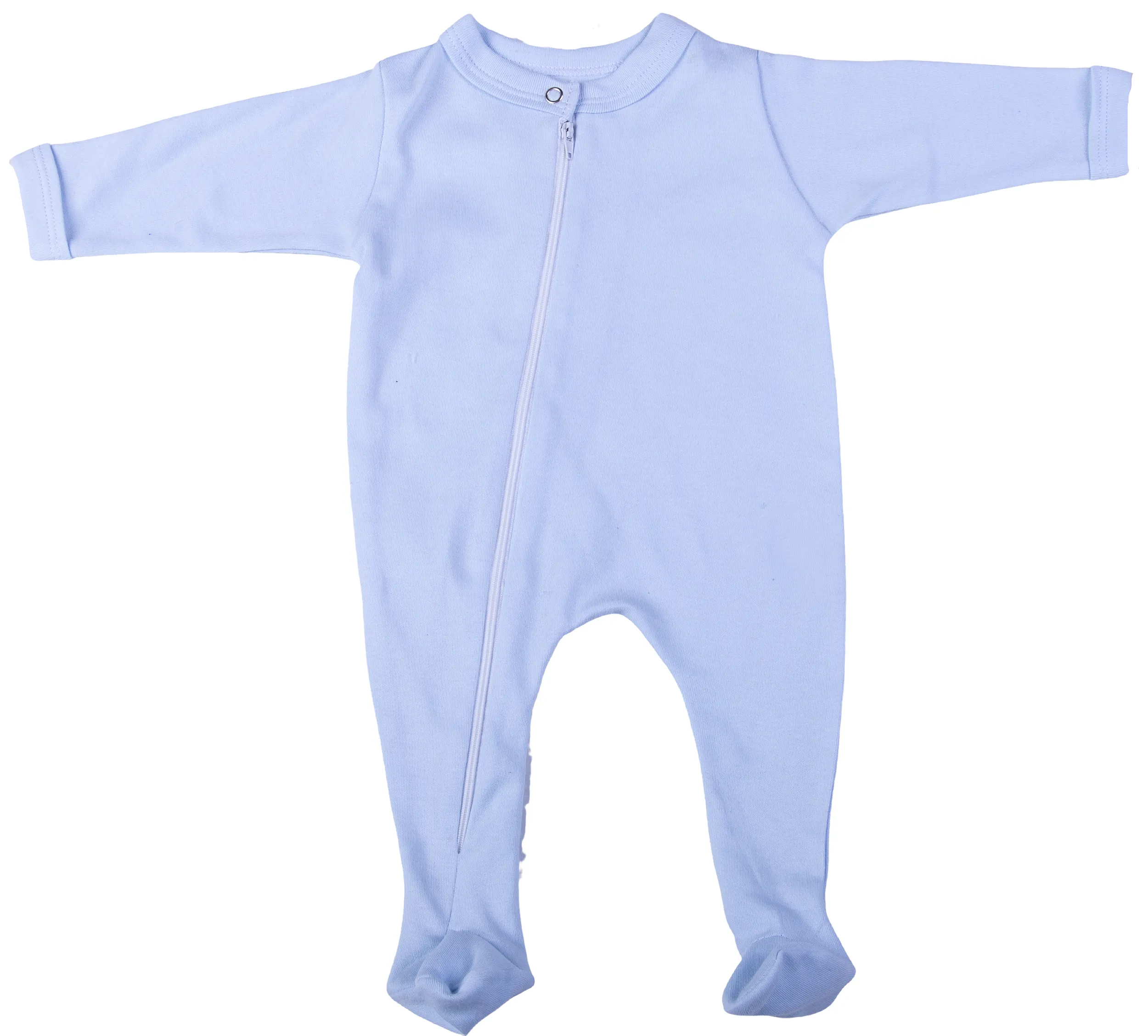 2-Pack Zip Blank Babygros Made From 100% Cotton