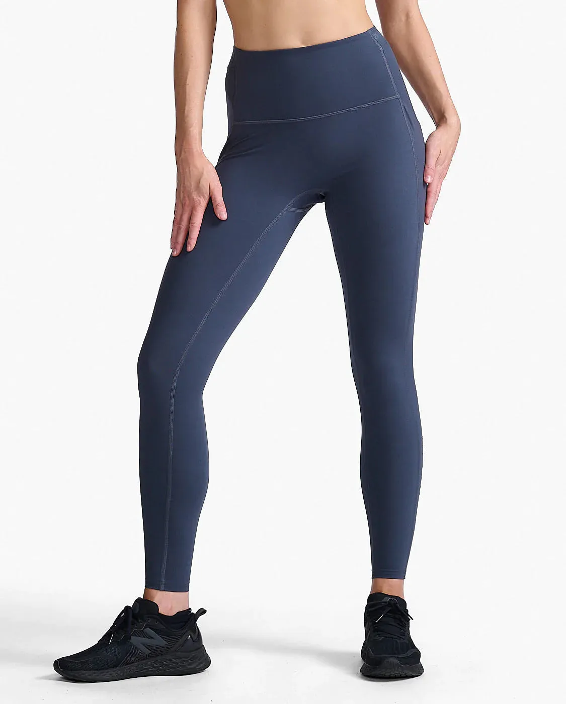 2XU Womens Form Stash Hi-Rise Compression Tights - India Ink