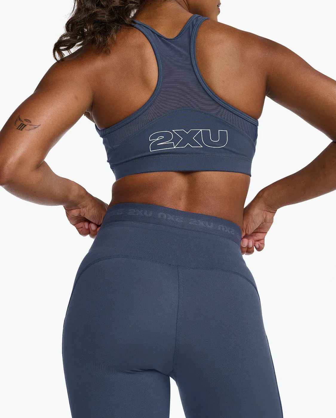 2XU Womens Form Stash Hi-Rise Compression Tights - India Ink