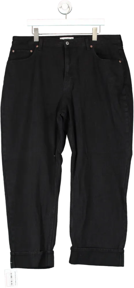 Abercrombie & Fitch Black The Loose High Rise Jean W34