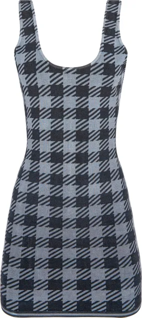 Alaïa Spring 1991 Runway Tati Houndstooth Bodycon Dress