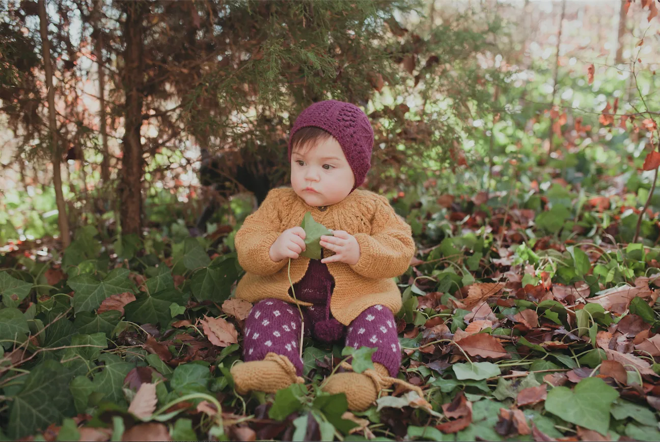 Alpaca Lace Bonnet - Plant Dyed