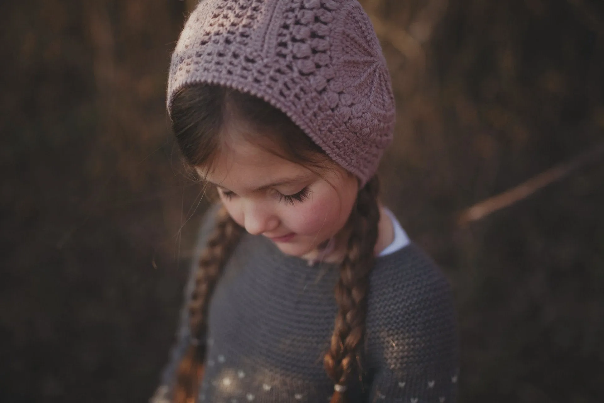 Alpaca Lace Bonnet - Plant Dyed