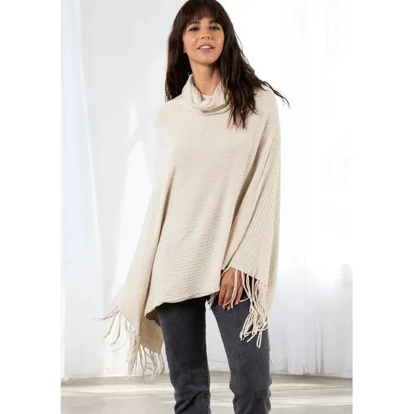 Alyn Soft Pullover Lovestitch Cream Fringe Sweater-SALE