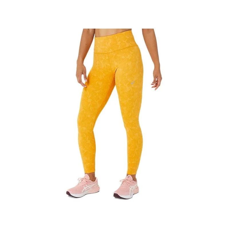 Asics Women's RunKoyo Jacquard  Tight - Tiger Yellow