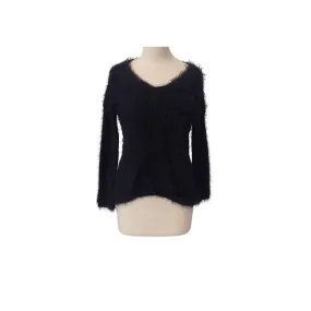 Atmosphere Black Fuzzy Sweater | Pre Loved |