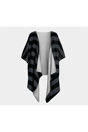 Aya Adinkra Striped Draped Kimono