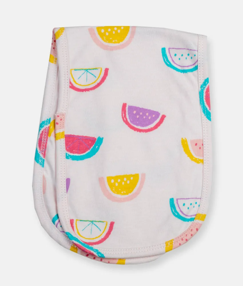 Baby Burp Cloth  - Colorful Fruit Print