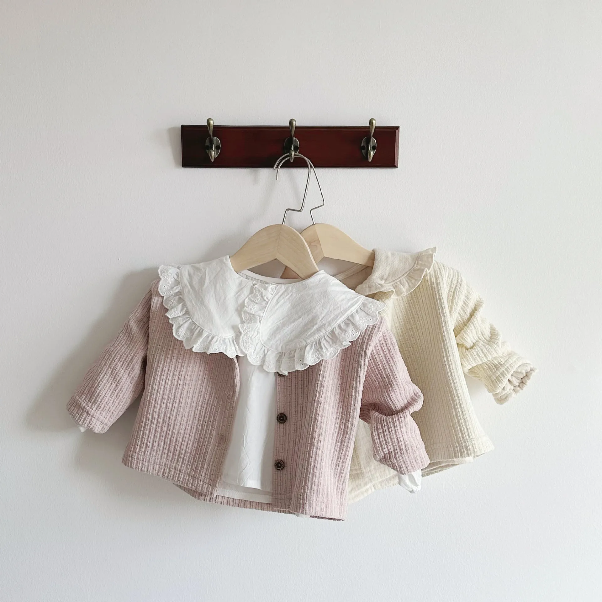 Baby Girls Solid Color Cardigan Wholesale 240301180