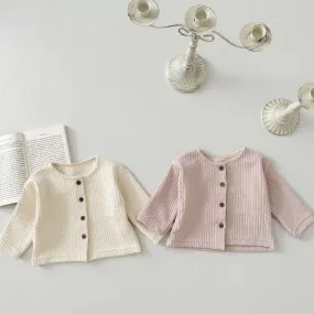 Baby Girls Solid Color Cardigan Wholesale 240301180