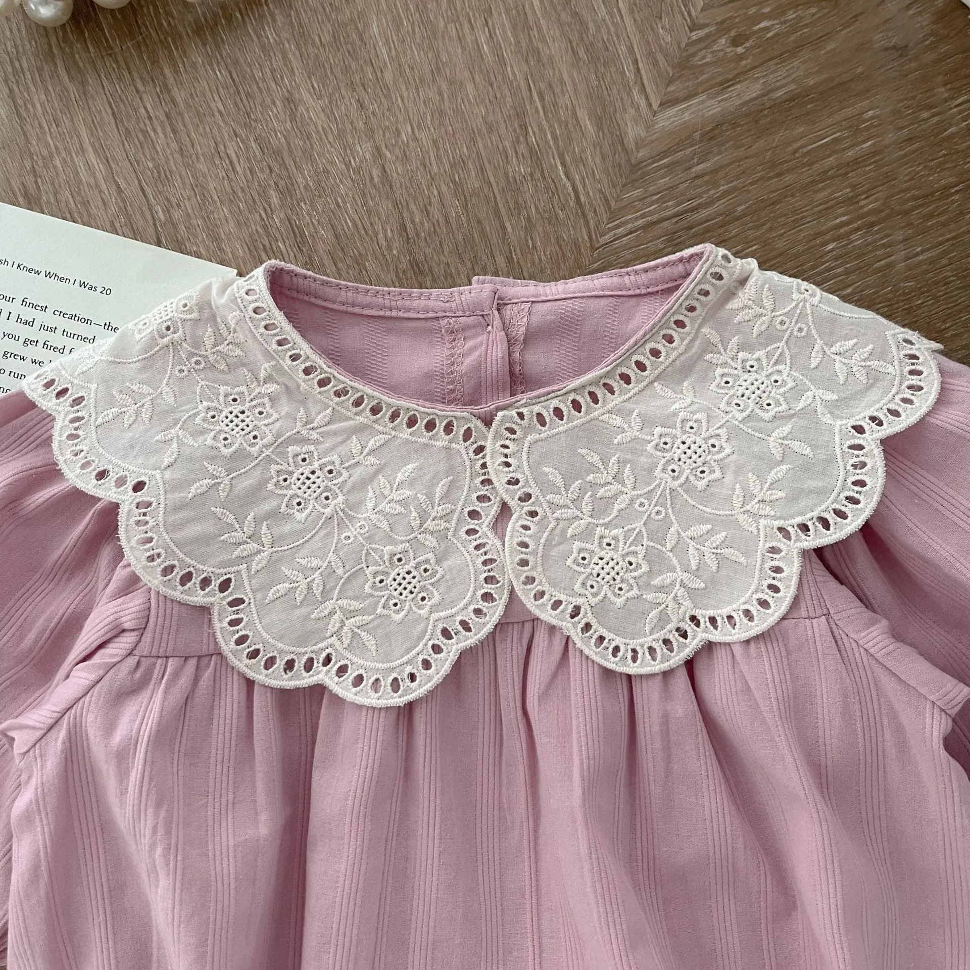 Baby Girls Solid Color Rompers Wholesale 24011137