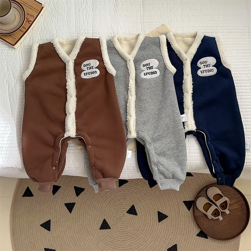 Baby Kid Boys Solid Color Jumpsuits Wholesale 231130266