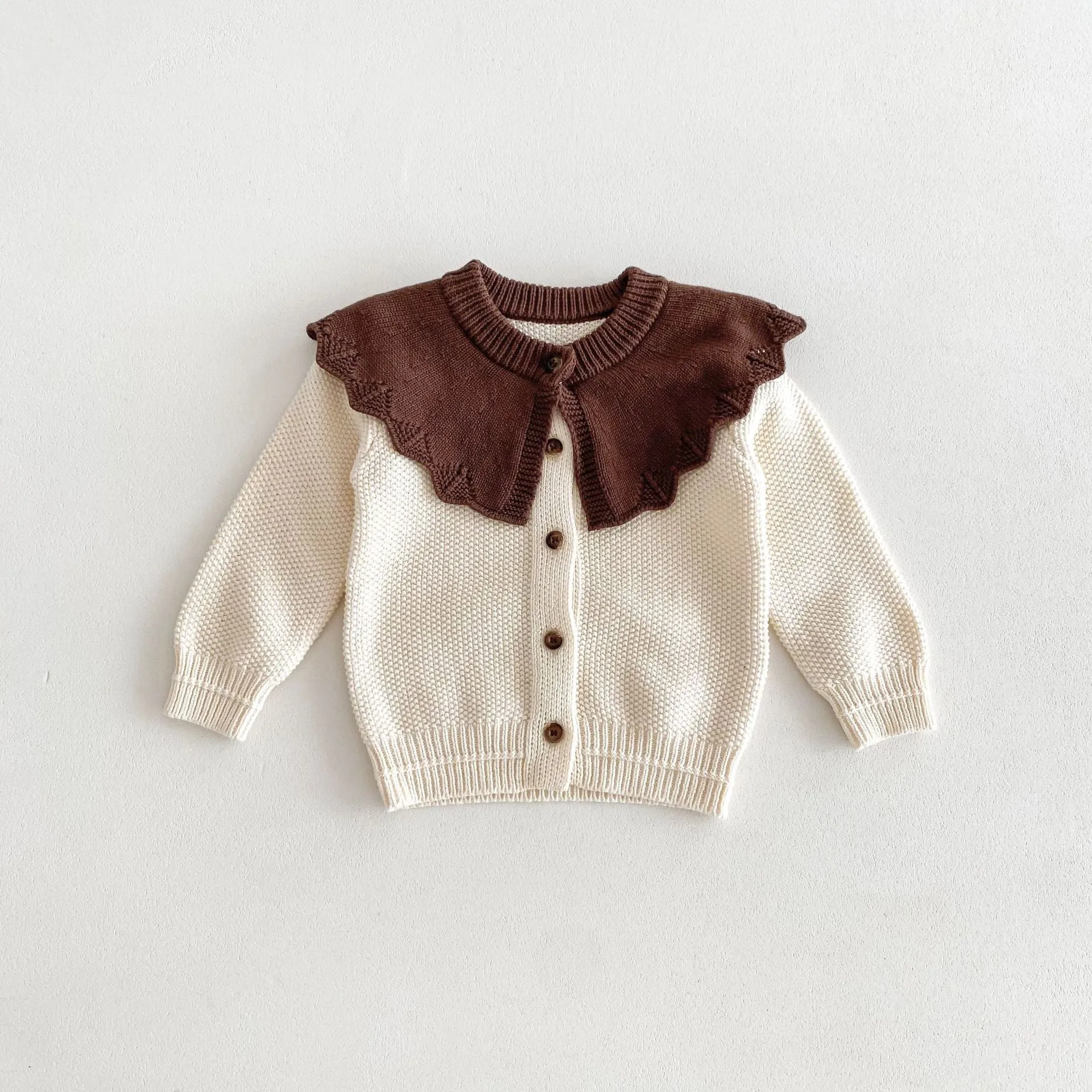 Baby Kid Girls Color-blocking Cardigan Wholesale 240301169