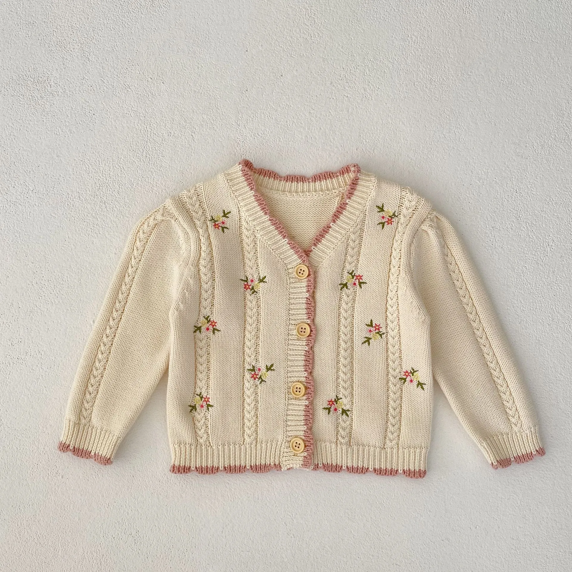 Baby Kid Girls Flower Embroidered Cardigan Wholesale 230828120