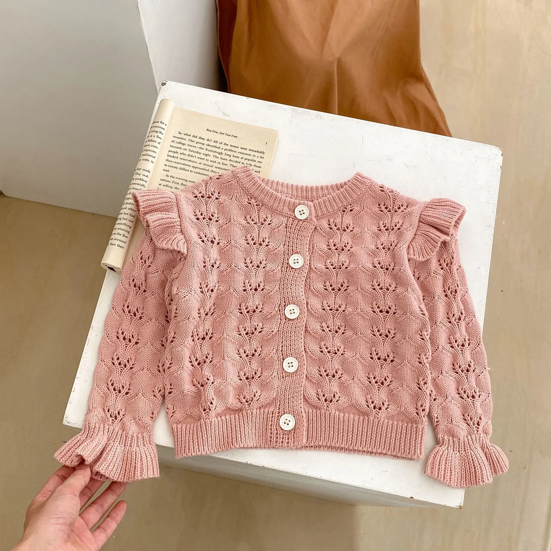 Baby Kid Girls Solid Color Cardigan Wholesale 230828237