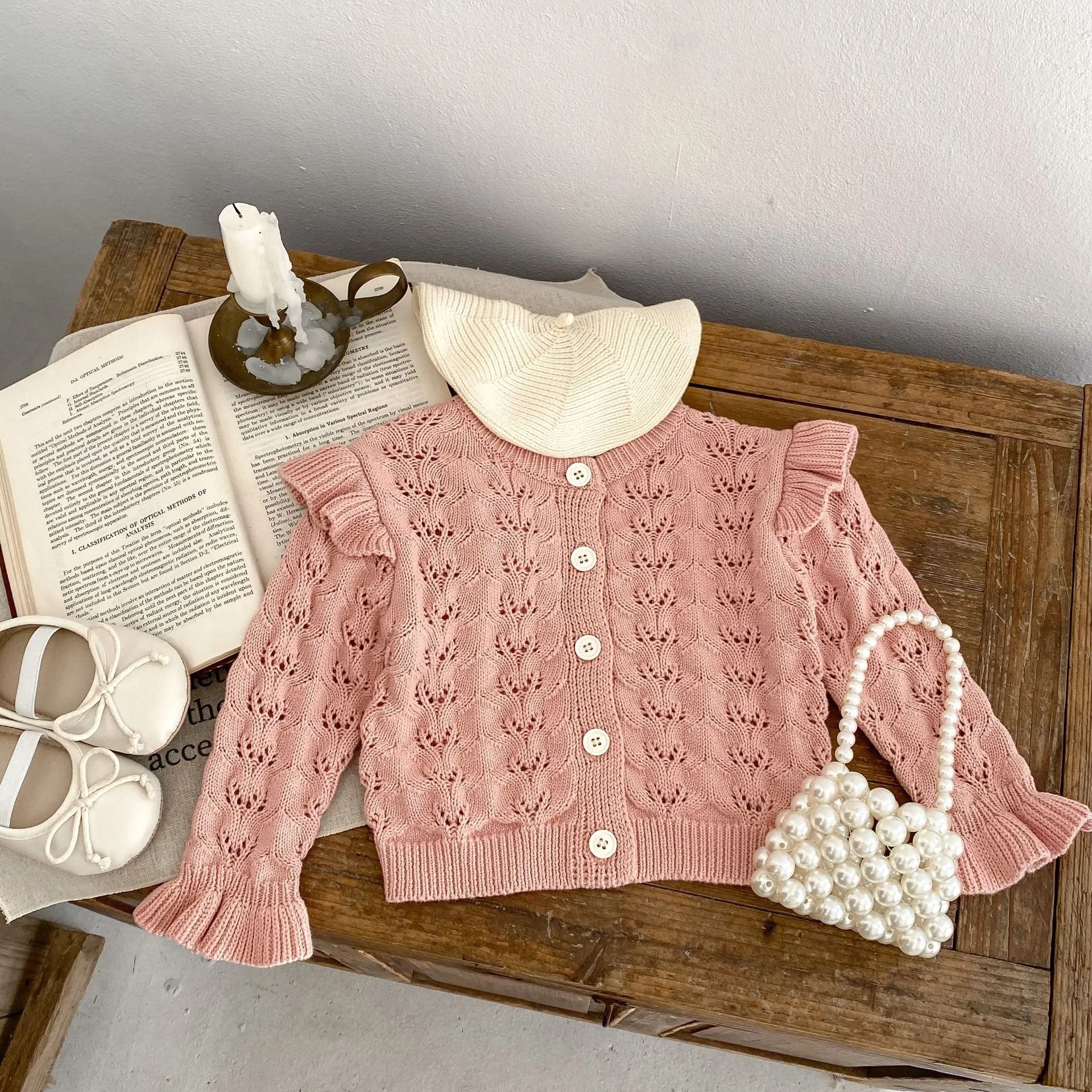 Baby Kid Girls Solid Color Cardigan Wholesale 230828237