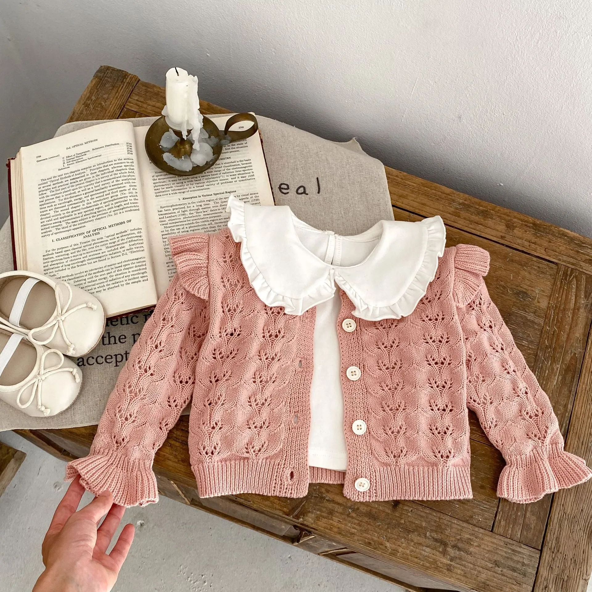 Baby Kid Girls Solid Color Cardigan Wholesale 230828237