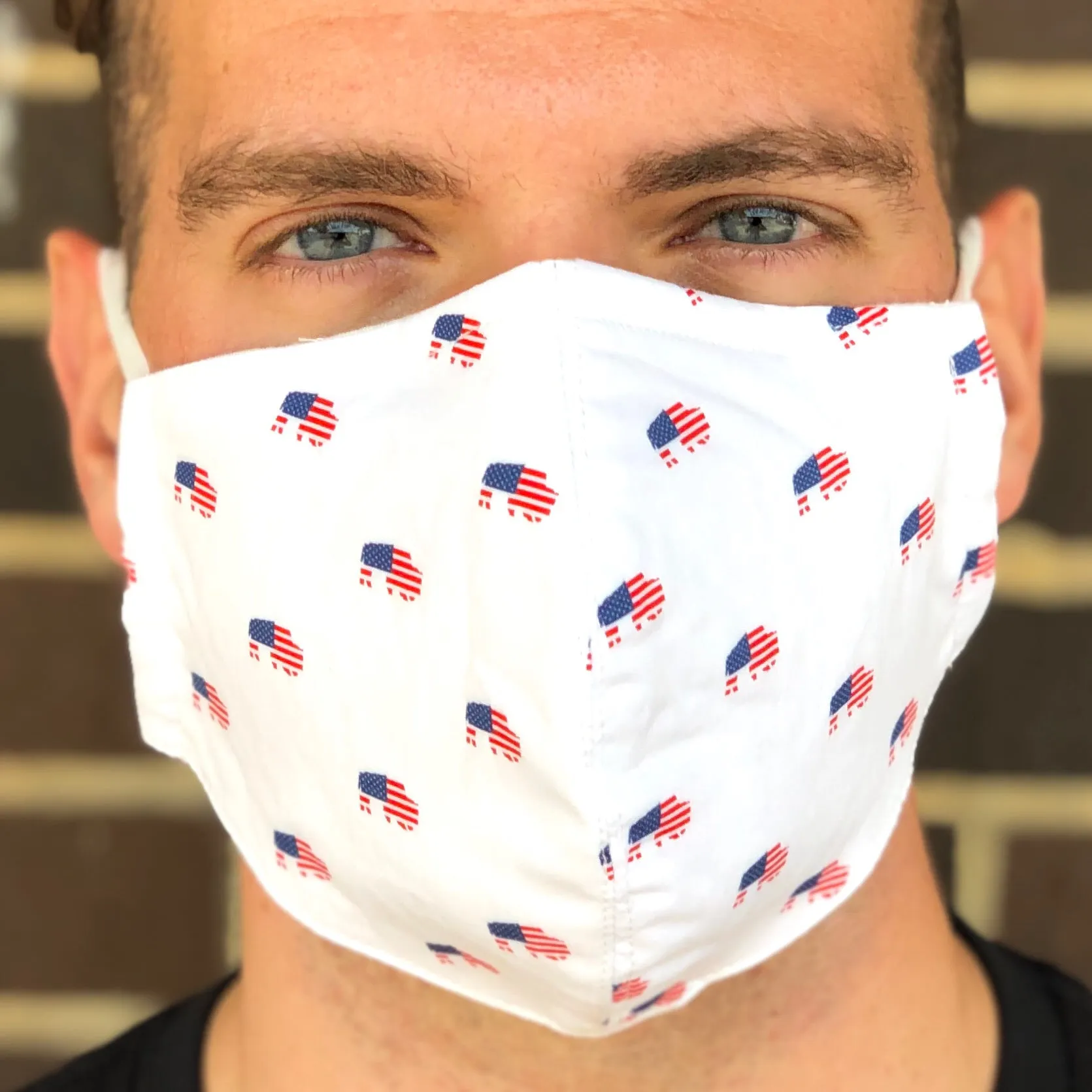 BFLO Patriotic Custom 3-Layer Washable Face Masks