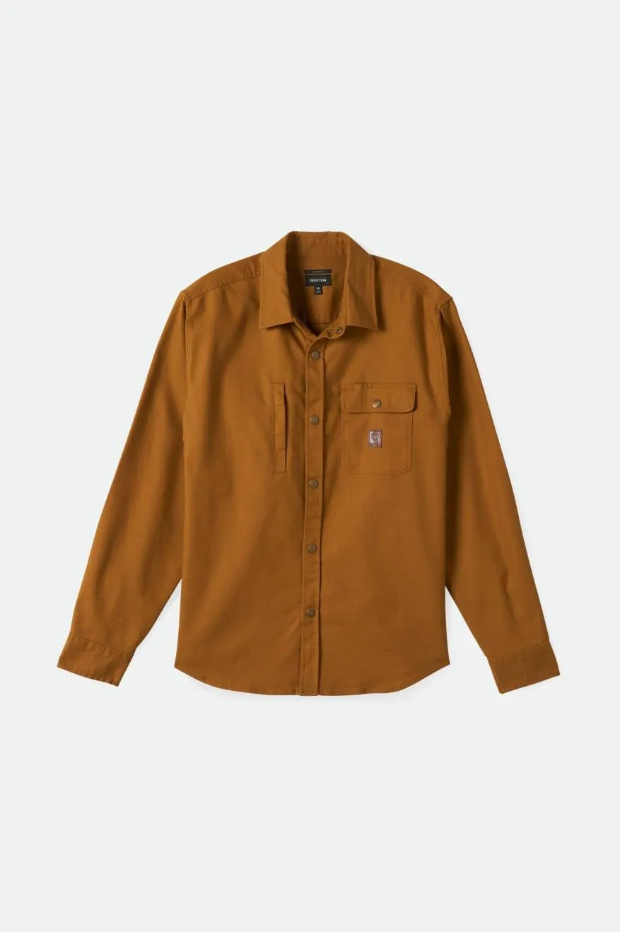 Builders Stretch L/S Overshirt - Golden Brown