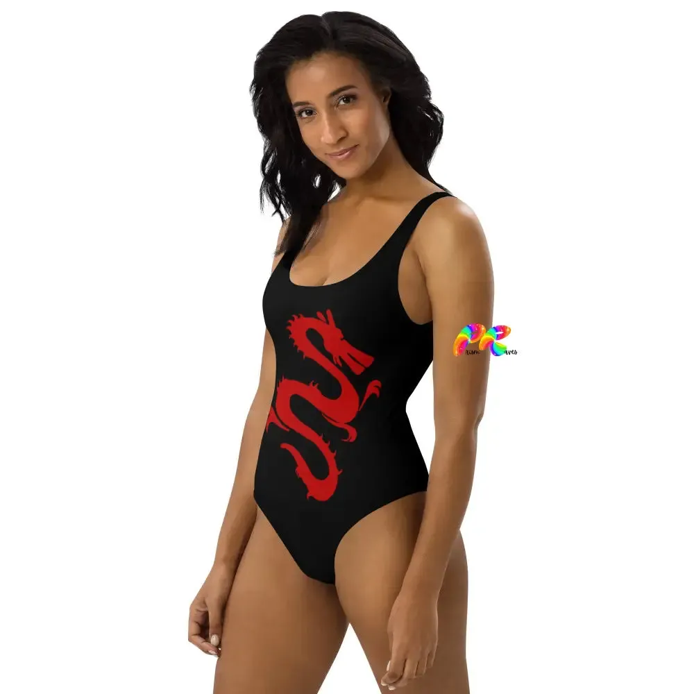 Chinese Dragon One Piece Swimsuit