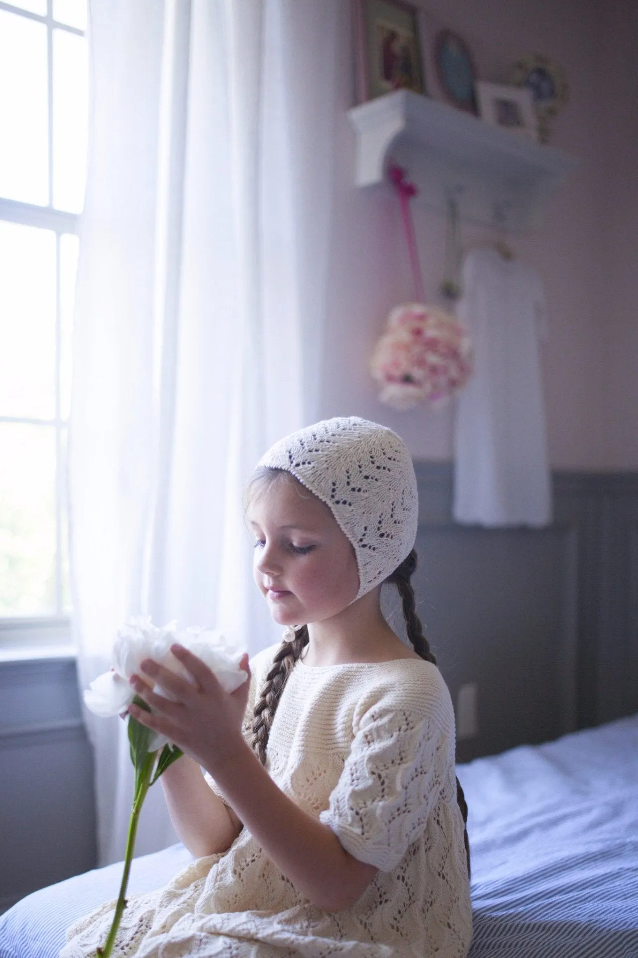 Cotton Lacy Bonnet