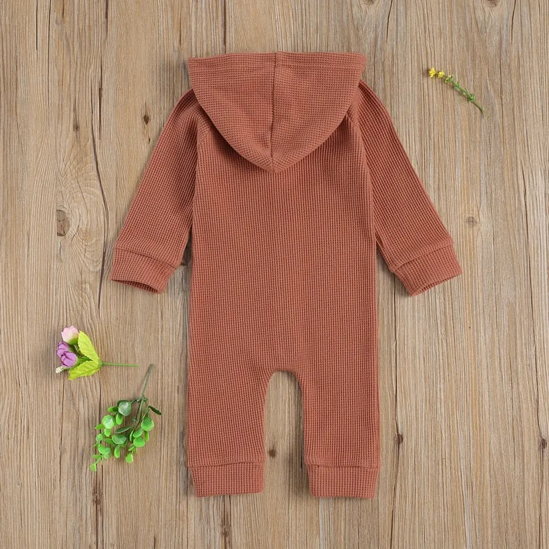 Cozy Hooded Baby Romper