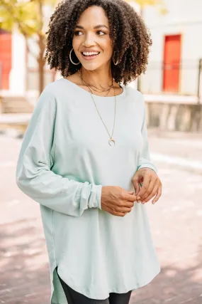 Easy Like Sunday Dusty Mint Green Tunic