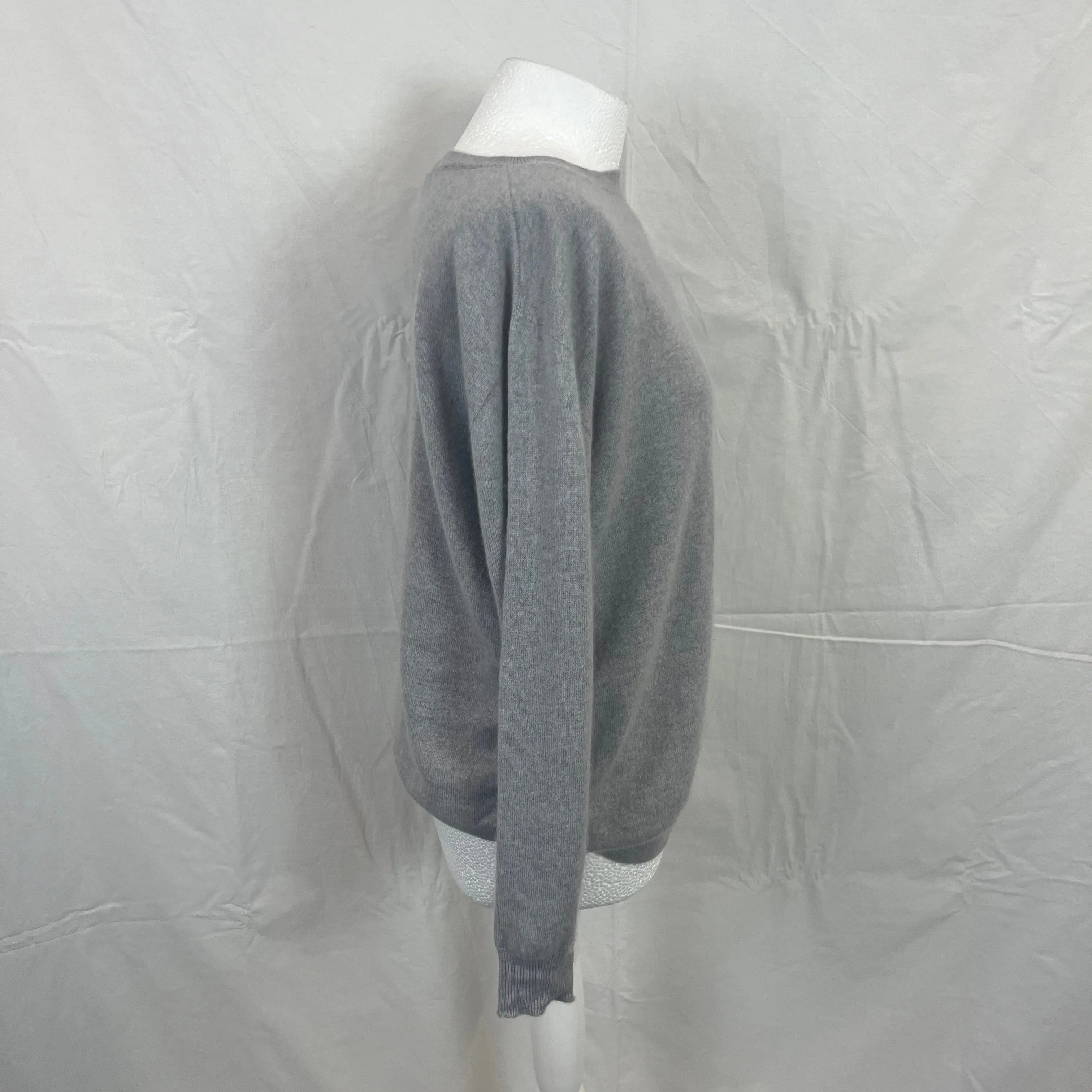 Fabiliana Filippi Pearl Grey S Initial Cashmere Sweater L