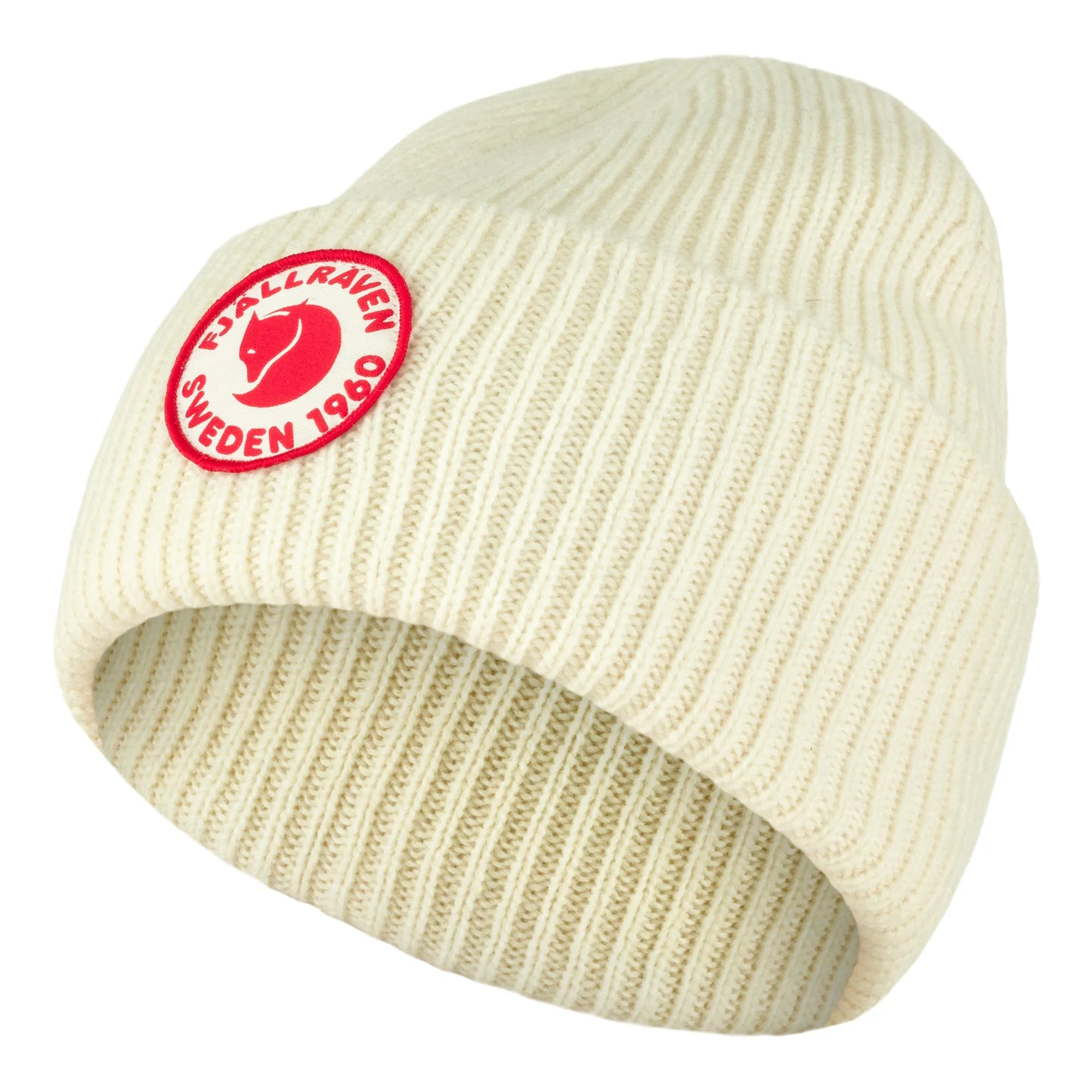 Fjallraven 1960 Logo Beanie - Chalk White