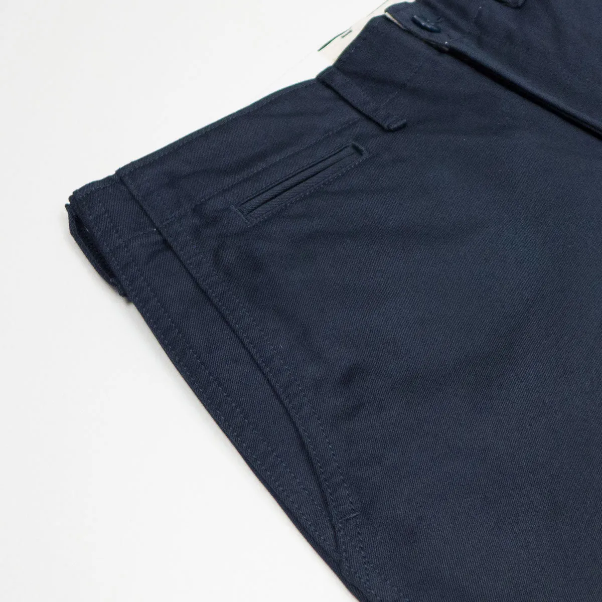 FOB Factory - Narrow US Chino Trousers - Navy