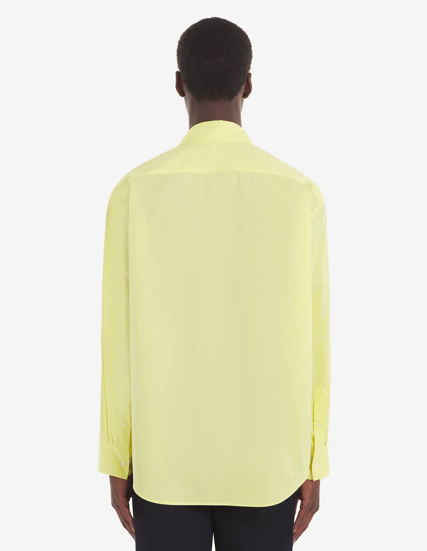 Fox Head Patch Casual Shirt Lemon