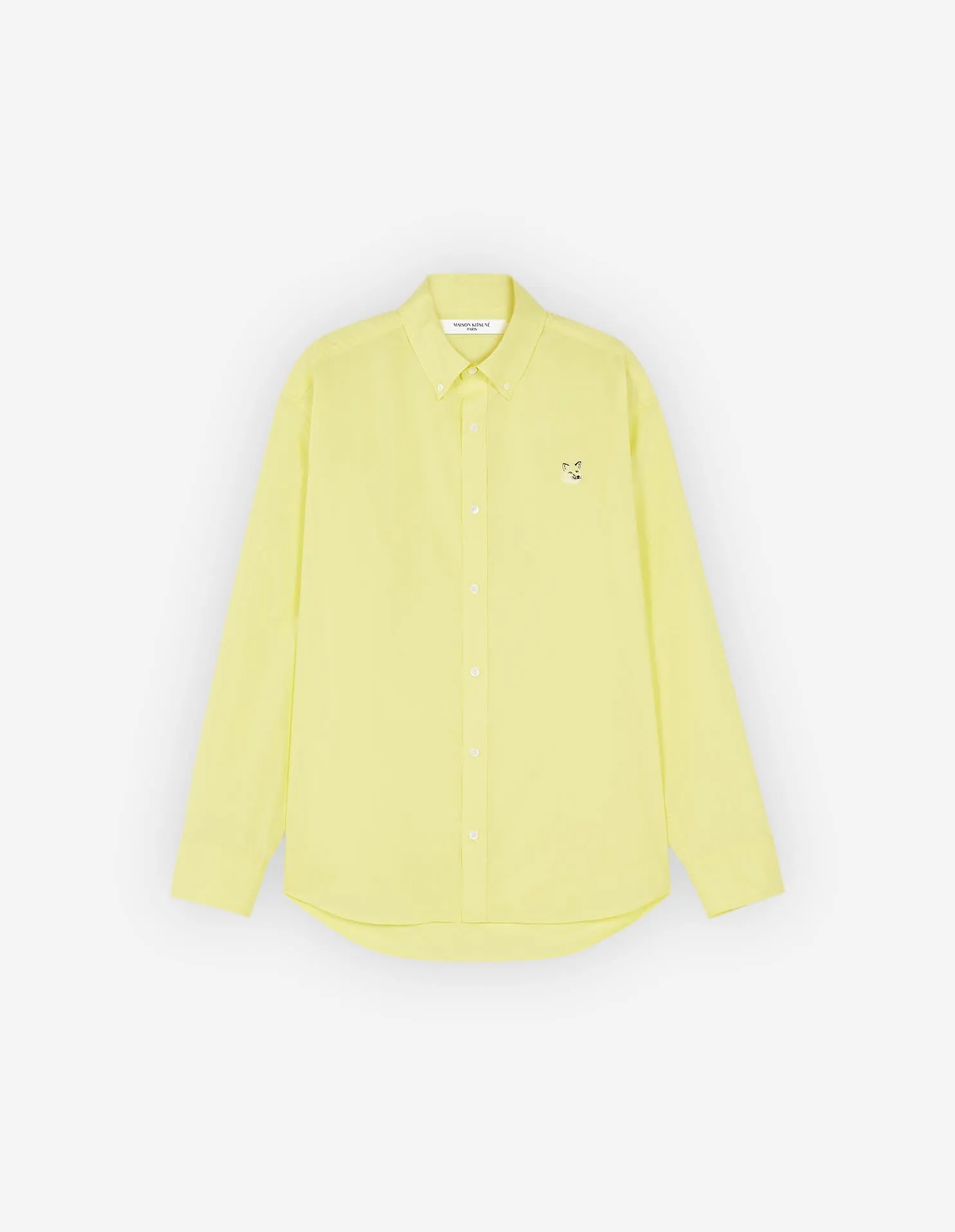 Fox Head Patch Casual Shirt Lemon