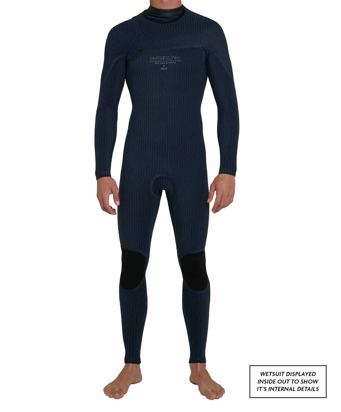 HyperFreak Zipless Comp 3/2mm Steamer Wetsuit - Gunmetal