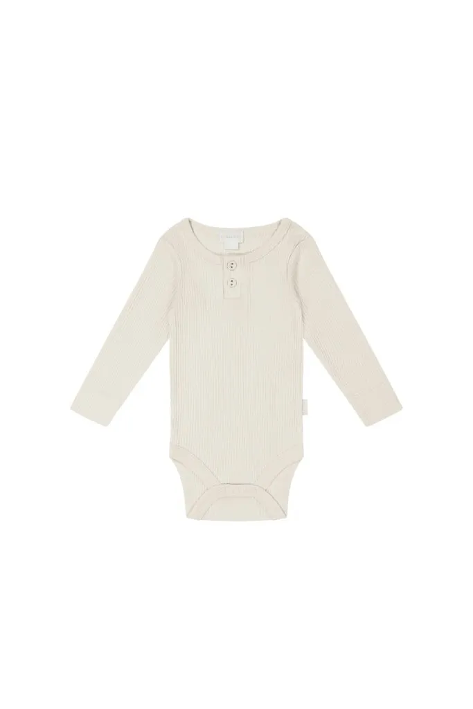 Jamie Kay - Modal Long Sleeve Bodysuit - 0-3m - Milk