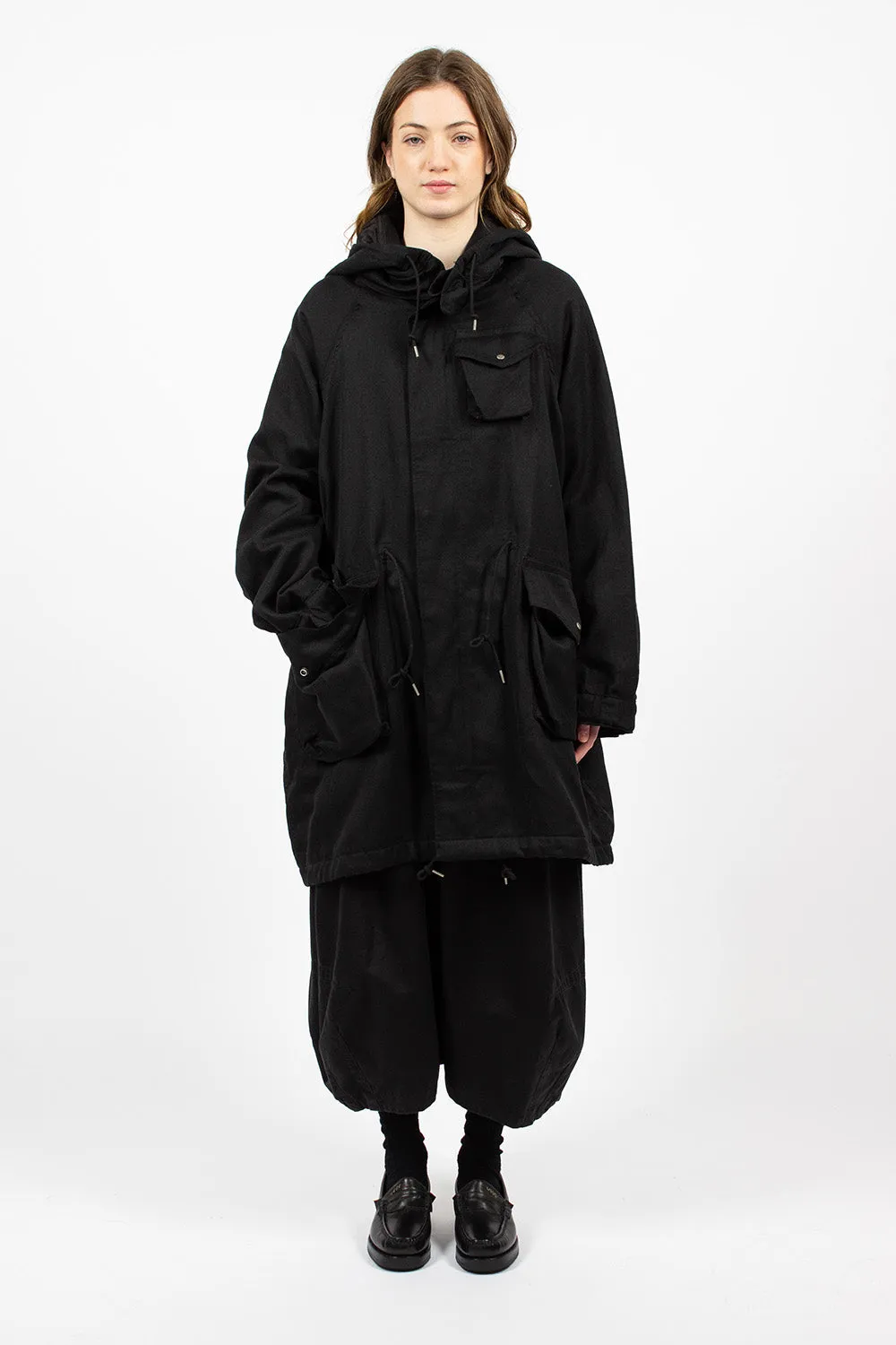 Jane Fishtail Parka Black