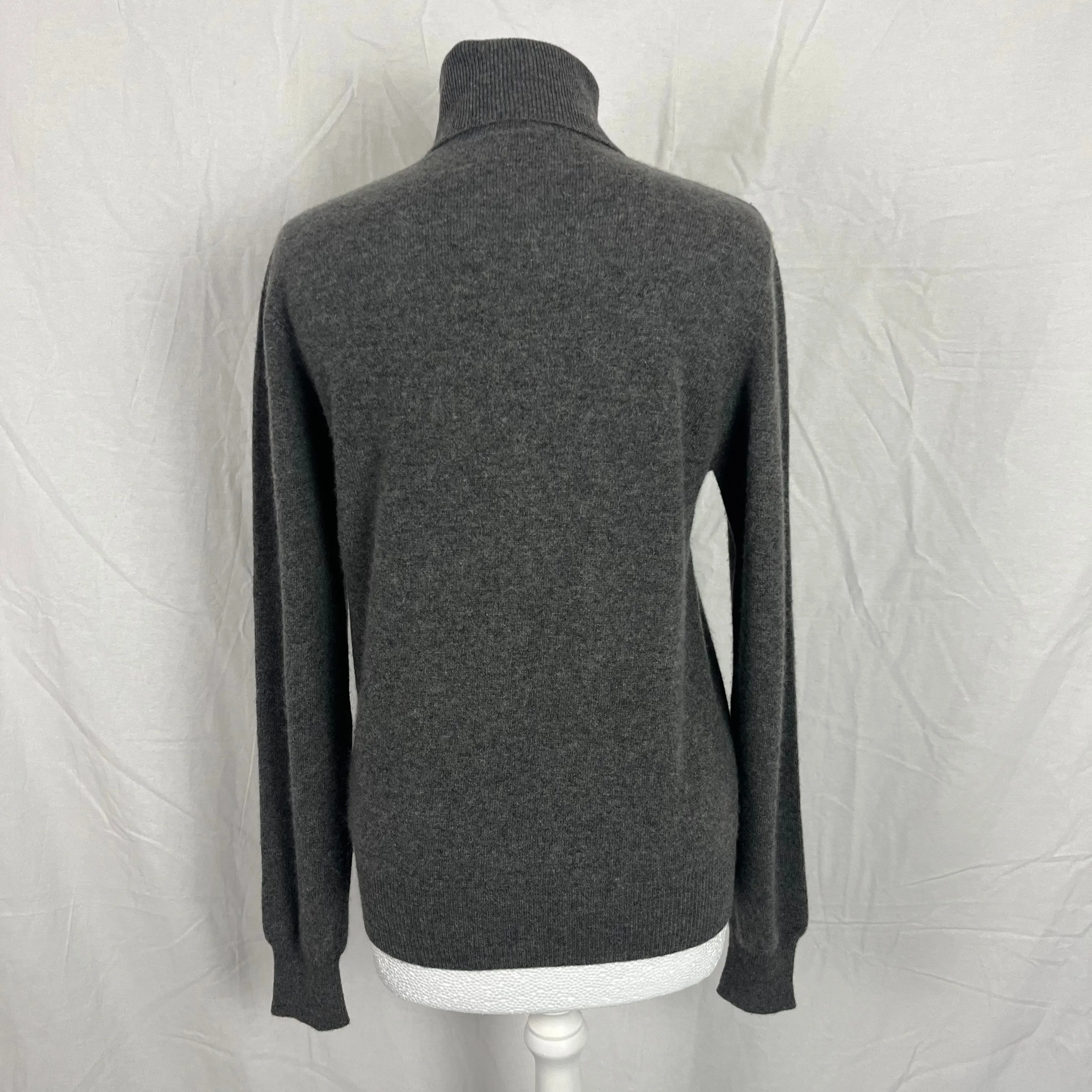 Joseph Grey Roll Neck Cashmere Jumper L