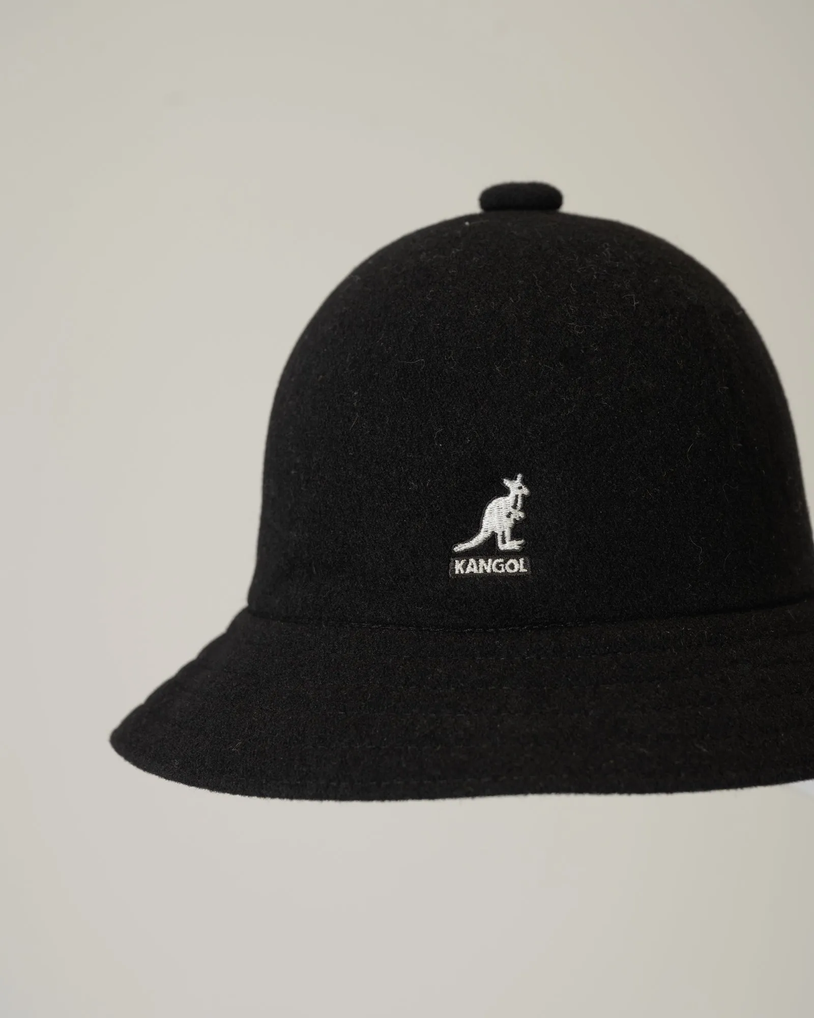 KANGOL Wool Casual Black Bucket Hat