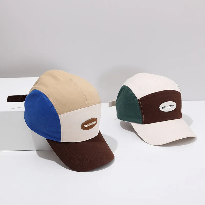 Kid Girls Boys Color-blocking Cartoon Embroidered Accessories Hats Wholesale 240111150