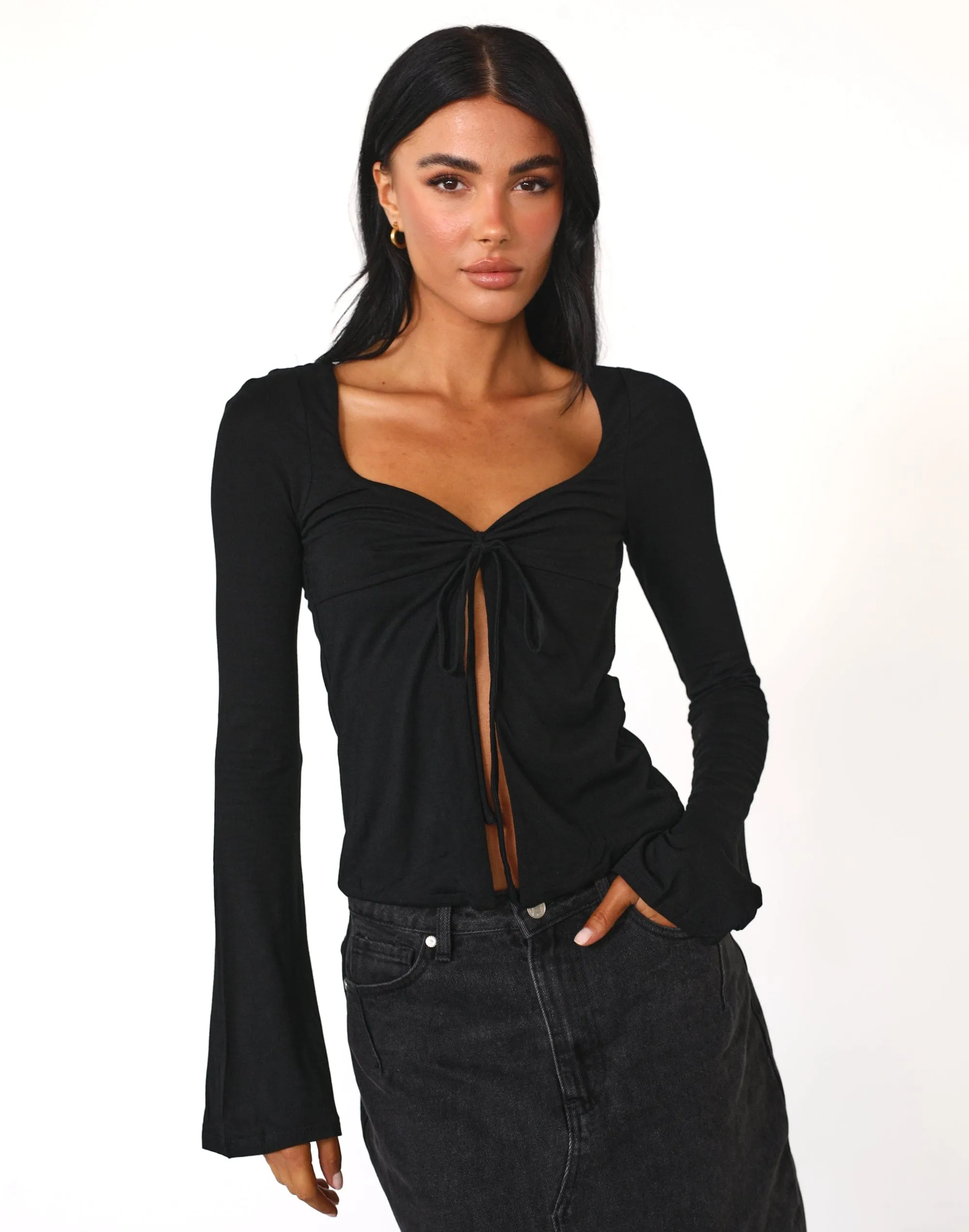 Lalela Long Sleeve Top (Black)