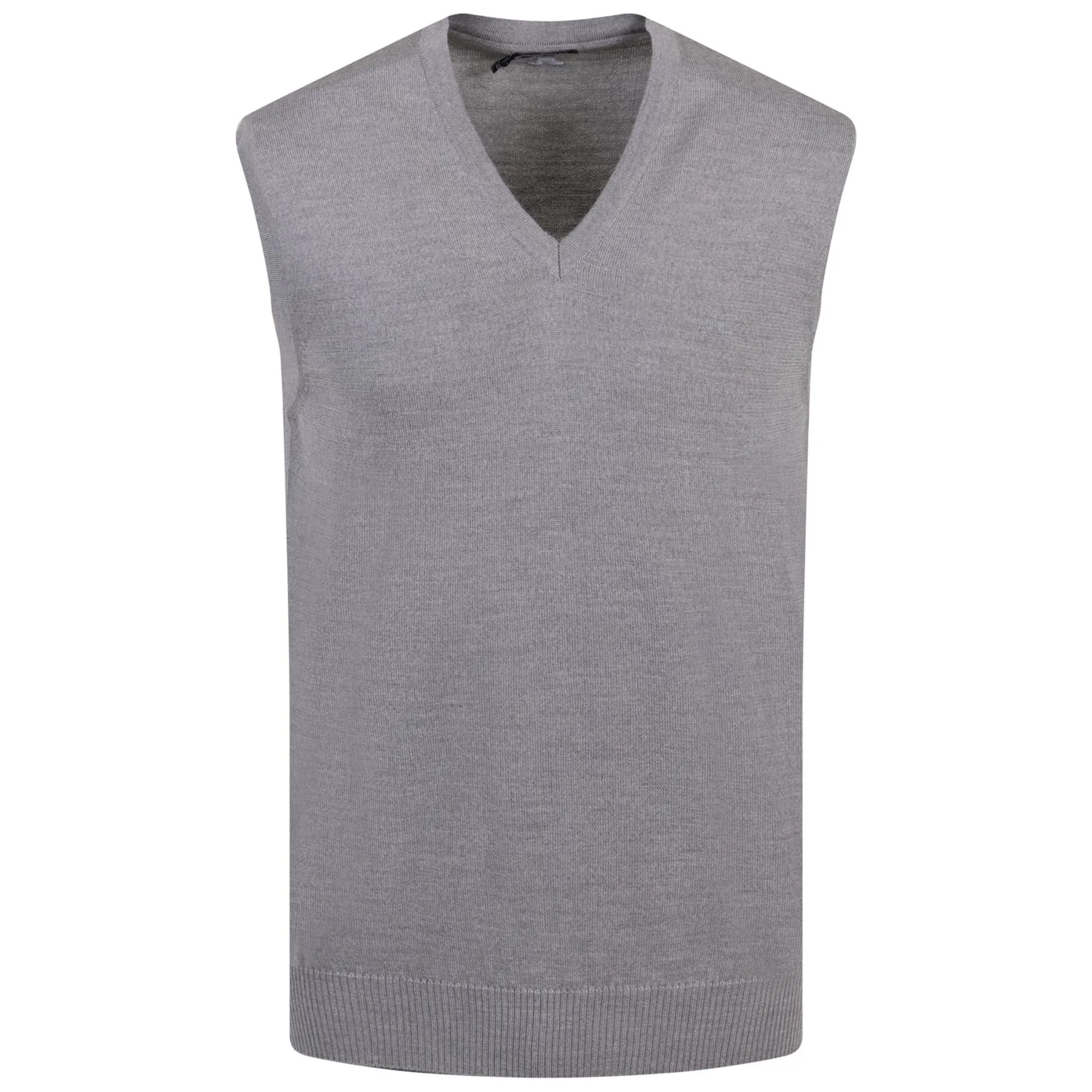 Liam Knitted Gilet Grey Melange - AW23