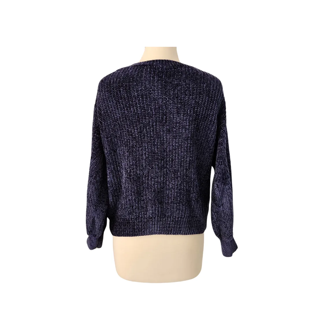 Luv Lane Blue Knit Sweater  | Pre Loved |