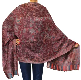 Maple Clothing  India Scarves Shawls Wool Wrap Paisley Gift (84 x 30 inches)