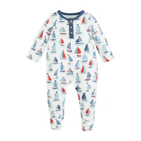 Mud Pie Blue Sailboat Sleeper