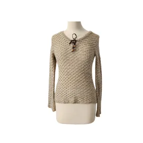 New Look Beige Crotchet Sweater | Gently Used |