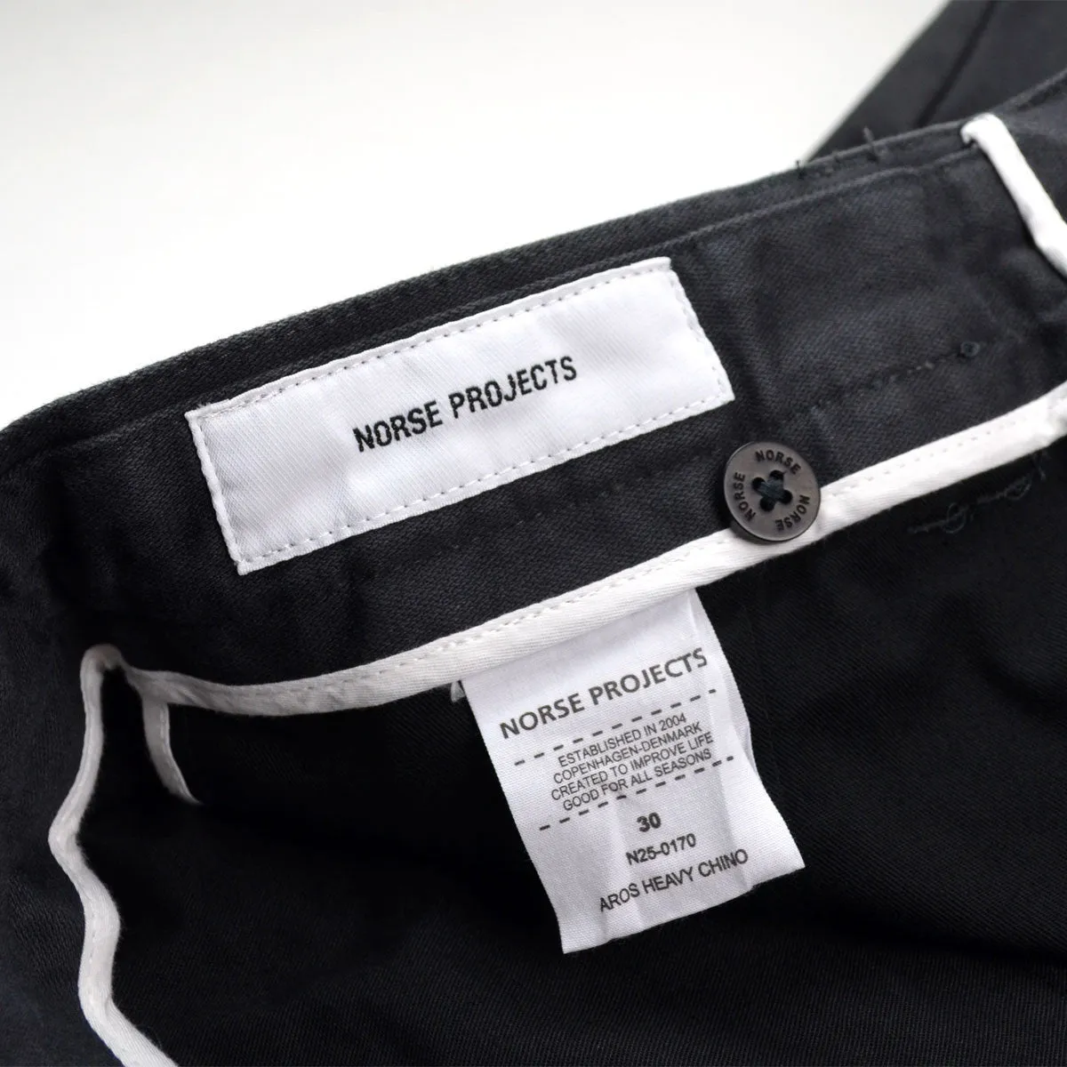 Norse Projects - Aros Heavy Chino - Charcoal