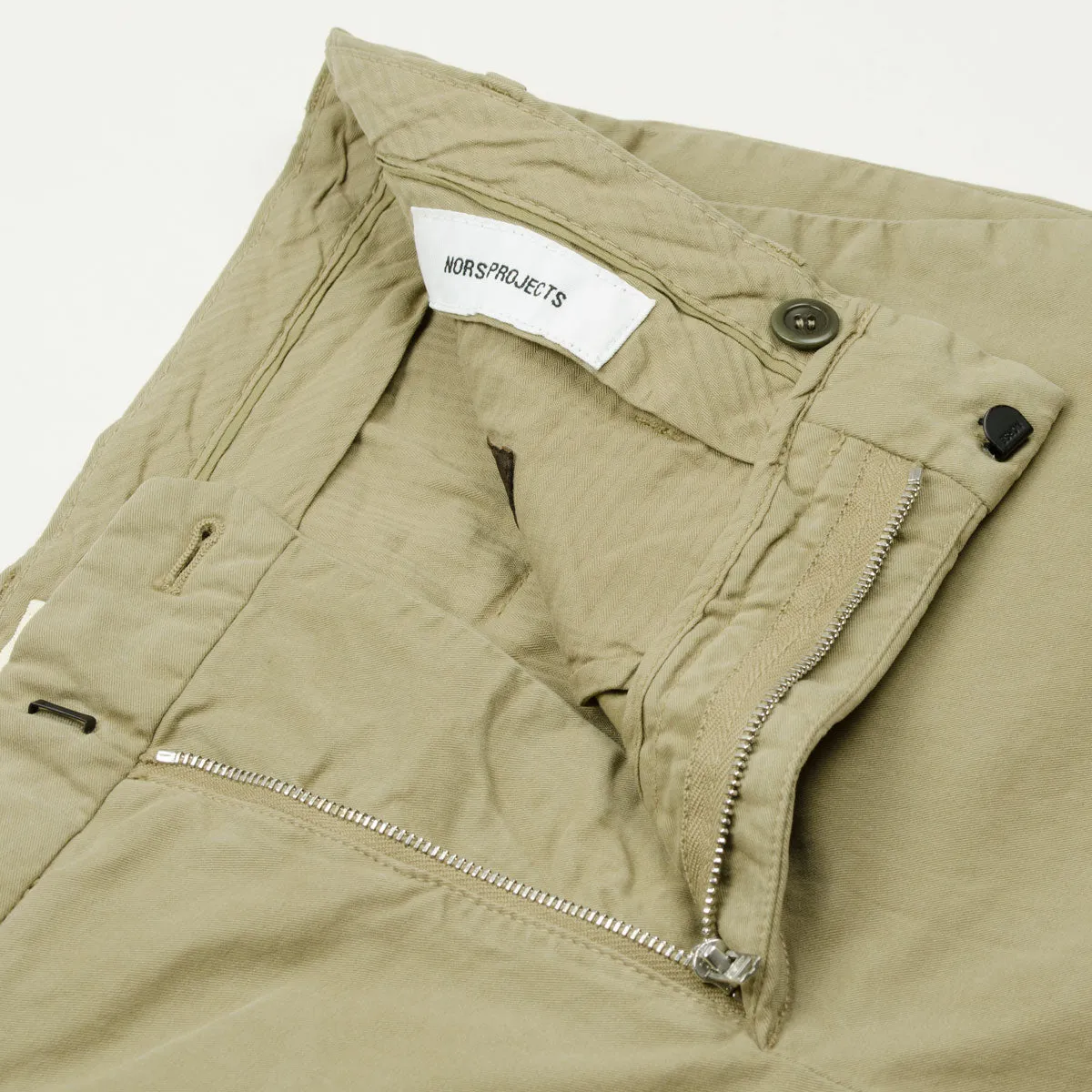 Norse Projects - Aros Regular Italian Brushed Twill - Utility Khaki