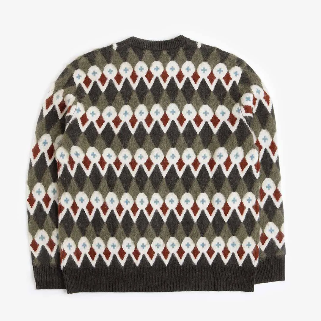 Norse Projects Rune Loose Merino Fair Isle Jacquard Sweater