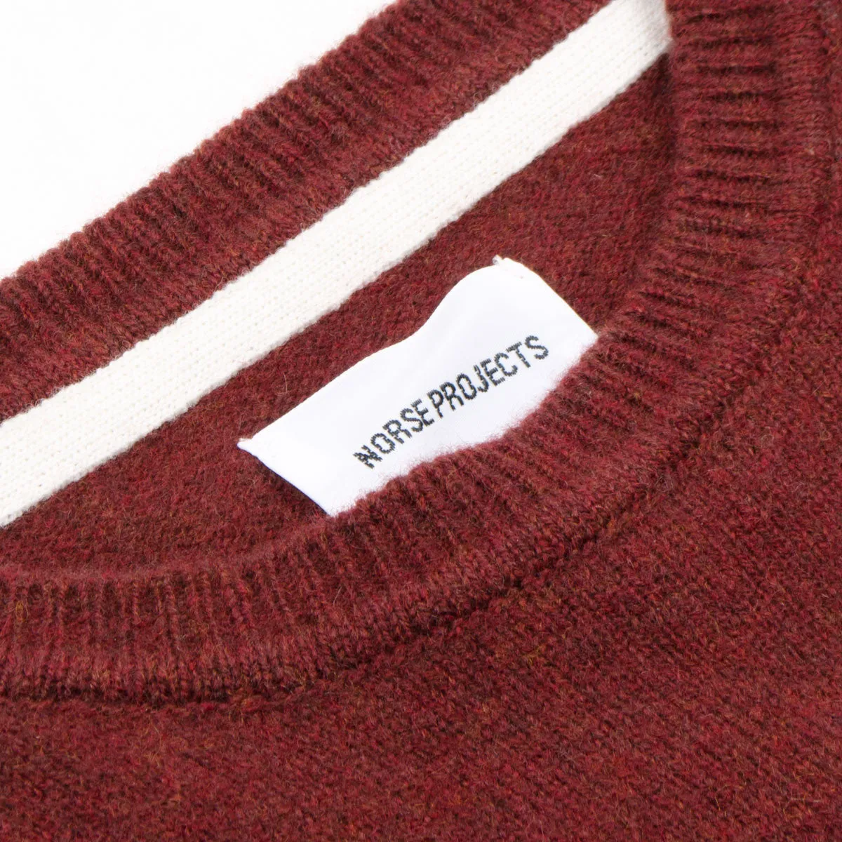 Norse Projects - Sigfred Lambswool Sweater - Red Clay