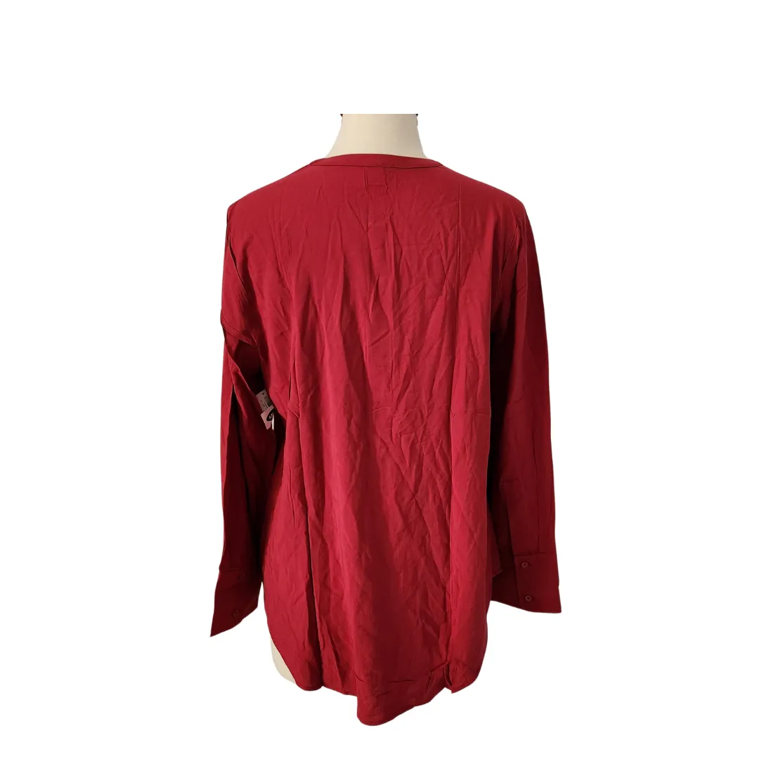 Old Navy Red Flat Collar Tunic | Brand New |