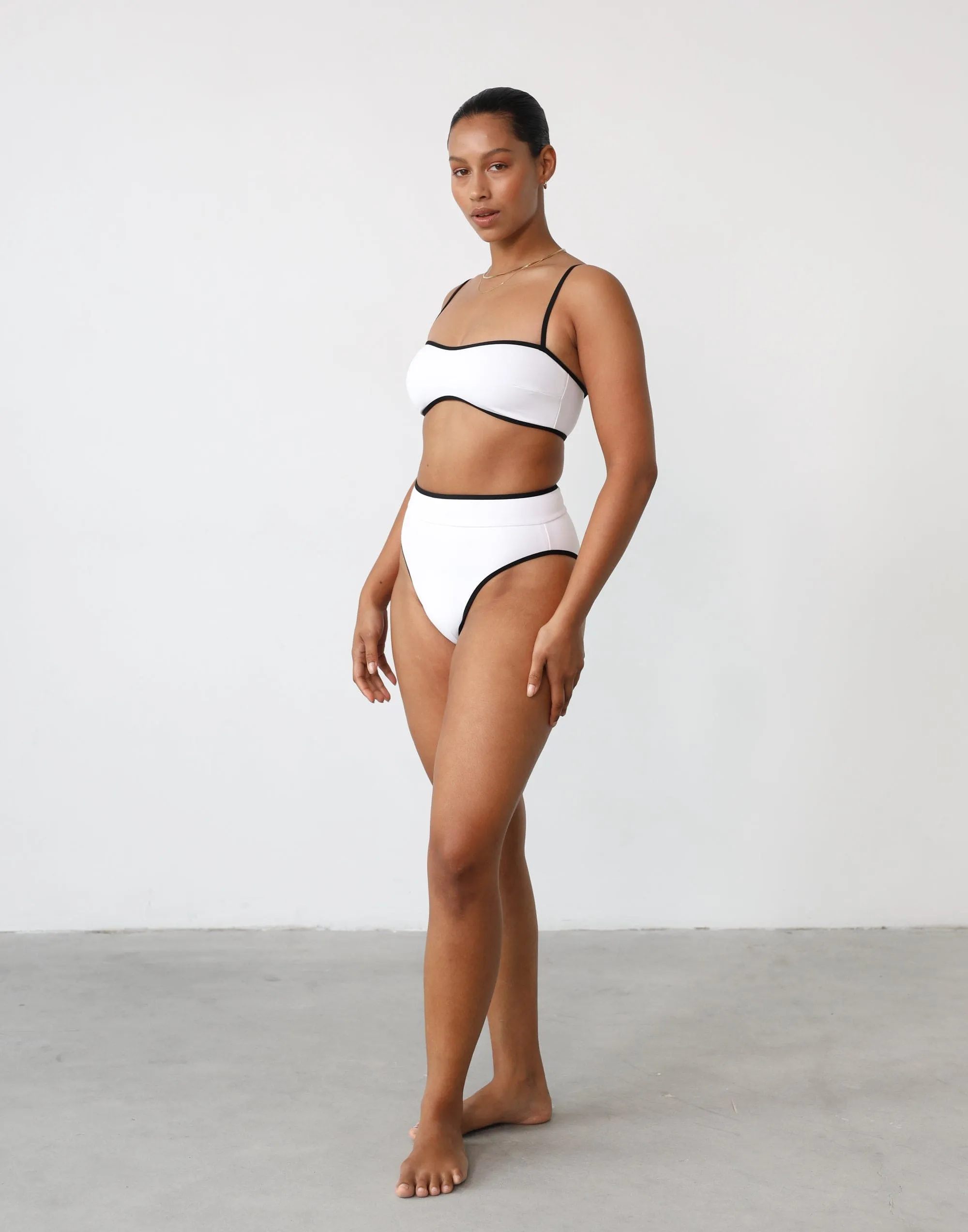 On Board Bikini Bottoms (Black/White)